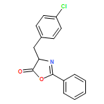 5(4H)-Oxazolone, 4-[(4-chlorophenyl)methyl]-2-phenyl-