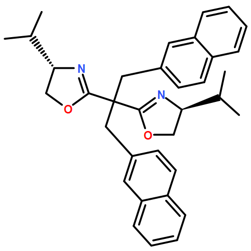 Oxazole, 2,2'-[2-(2-naphthalenyl)-1-(2-naphthalenylmethyl)ethylidene]bis[4,5-dihydro-4-(1-methylethyl)-, (4S,4'S)-