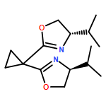 Oxazole, 2,2'-cyclopropylidenebis[4,5-dihydro-4-(1-methylethyl)-, (4S,4'S)- (9CI)