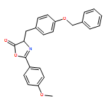 5(4H)-Oxazolone, 2-(4-methoxyphenyl)-4-[[4-(phenylmethoxy)phenyl]methyl]-