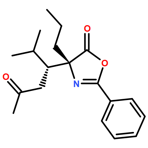 5(4H)-Oxazolone, 4-[(1R)-1-(1-methylethyl)-3-oxobutyl]-2-phenyl-4-propyl-, (4R)-