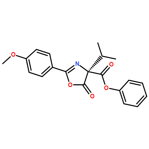 4-Oxazolecarboxylic acid, 4,5-dihydro-2-(4-methoxyphenyl)-4-(1-methylethyl)-5-oxo-, phenyl ester, (4S)-