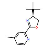 Pyridine, 2-[(4S)-4-(1,1-dimethylethyl)-4,5-dihydro-2-oxazolyl]-4-methyl-