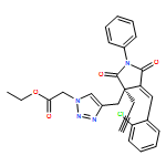 1H-1,2,3-Triazole-1-acetic acid, 4-[[(3R,4E)-4-[(2-chlorophenyl)methylene]-2,5-dioxo-1-phenyl-3-(2-propyn-1-yl)-3-pyrrolidinyl]methyl]-, ethyl ester