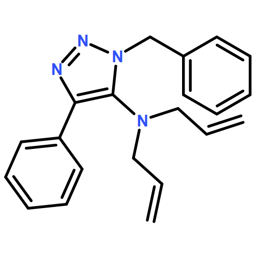 1H-1,2,3-Triazol-5-amine, 4-phenyl-1-(phenylmethyl)-N,N-di-2-propen-1-yl-