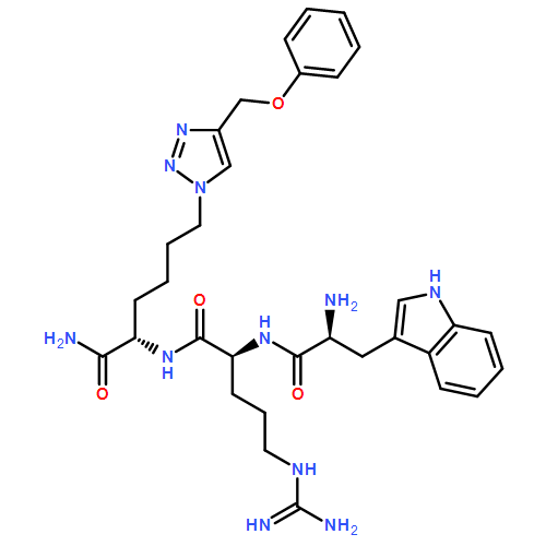 L-Norleucinamide, L-tryptophyl-L-arginyl-6-[4-(phenoxymethyl)-1H-1,2,3-triazol-1-yl]-