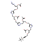 1H-1,2,3-Triazole-1-ethanol, 4-[[(2R)-2-(acetyloxy)-3-[4-[[(2S)-2-(acetyloxy)-3-azidopropoxy]methyl]-1H-1,2,3-triazol-1-yl]propoxy]methyl]-α-[[[1-[(2R)-2-(acetyloxy)-3-[[3-[(1,1-dimethylethyl)dimethylsilyl]-2-propyn-1-yl]oxy]propyl]-1H-1,2,3-triazol-4-yl]methoxy]methyl]-, 1-acetate, (αS)-