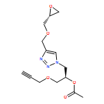 1H-1,2,3-Triazole-1-ethanol, 4-[[(2R)-2-oxiranylmethoxy]methyl]-α-[(2-propyn-1-yloxy)methyl]-, 1-acetate, (αR)-