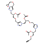 1H-1,2,3-Triazole-1-ethanol, 4-[[(2R)-2-(acetyloxy)-3-[4-[[(2R)-2-oxiranylmethoxy]methyl]-1H-1,2,3-triazol-1-yl]propoxy]methyl]-α-[[[1-[(2R)-2-(acetyloxy)-3-(2-propyn-1-yloxy)propyl]-1H-1,2,3-triazol-4-yl]methoxy]methyl]-, 1-acetate, (αR)-