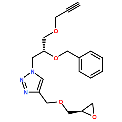 1H-1,2,3-Triazole, 4-[[(2R)-2-oxiranylmethoxy]methyl]-1-[(2R)-2-(phenylmethoxy)-3-(2-propyn-1-yloxy)propyl]-