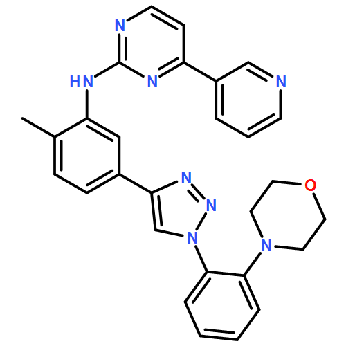 2-Pyrimidinamine, N-[2-methyl-5-[1-[2-(4-morpholinyl)phenyl]-1H-1,2,3-triazol-4-yl]phenyl]-4-(3-pyridinyl)-