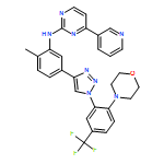 2-Pyrimidinamine, N-[2-methyl-5-[1-[2-(4-morpholinyl)-5-(trifluoromethyl)phenyl]-1H-1,2,3-triazol-4-yl]phenyl]-4-(3-pyridinyl)-