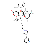 2H-Oxacyclotetradecino[4,3-d]oxazole-2,6,8,14(1H,7H,9H)-tetrone, 4-ethyl-7-fluorooctahydro-11-methoxy-3a,7,9,11,13,15-hexamethyl-1-[4-[4-(3-pyridinyl)-1H-1,2,3-triazol-1-yl]butyl]-10-[[3,4,6-trideoxy-3-(dimethylamino)-β-D-xylo-hexopyranosyl]oxy]-, (3aS,4R,7S,9R,10R,11R,13R,15R,15aR)-