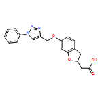 3-Benzofuranacetic acid, 2,3-dihydro-6-[(1-phenyl-1H-1,2,3-triazol-4-yl)methoxy]-