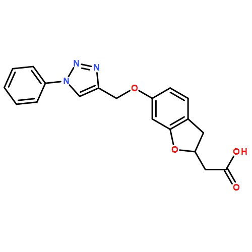 3-Benzofuranacetic acid, 2,3-dihydro-6-[(1-phenyl-1H-1,2,3-triazol-4-yl)methoxy]-