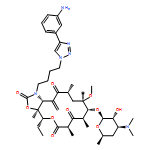 2H-Oxacyclotetradecino[4,3-d]oxazole-2,6,8,14(1H,7H,9H)-tetrone, 1-[4-[4-(3-aminophenyl)-1H-1,2,3-triazol-1-yl]butyl]-4-ethyloctahydro-11-methoxy-3a,7,9,11,13-pentamethyl-15-methylene-10-[[3,4,6-trideoxy-3-(dimethylamino)-β-D-xylo-hexopyranosyl]oxy]-, (3aS,4R,7R,9R,10R,11R,13R,15aR)-