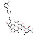 2H-Oxacyclotetradecino[4,3-d]oxazole-2,6,8,14(1H,7H,9H)-tetrone, 1-[(2E)-4-[4-(3-aminophenyl)-1H-1,2,3-triazol-1-yl]-2-buten-1-yl]-4-ethyloctahydro-11-methoxy-3a,7,9,11,13,15-hexamethyl-10-[[3,4,6-trideoxy-3-(dimethylamino)-β-D-xylo-hexopyranosyl]oxy]-, (3aS,4R,7R,9R,10R,11R,13R,15R,15aR)-