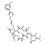 2H-Oxacyclotetradecino[4,3-d]oxazole-2,6,8,14(1H,7H,9H)-tetrone, 1-[(2E)-4-[4-(3-aminophenyl)-1H-1,2,3-triazol-1-yl]-2-buten-1-yl]-4-ethyl-7-fluorooctahydro-11-methoxy-3a,7,9,11,13,15-hexamethyl-10-[[3,4,6-trideoxy-3-(dimethylamino)-β-D-xylo-hexopyranosyl]oxy]-, (3aS,4R,7S,9R,10R,11R,13R,15R,15aR)-