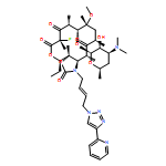 2H-Oxacyclotetradecino[4,3-d]oxazole-2,6,8,14(1H,7H,9H)-tetrone, 4-ethyl-7-fluorooctahydro-11-methoxy-3a,7,9,11,13,15-hexamethyl-1-[(2E)-4-[4-(2-pyridinyl)-1H-1,2,3-triazol-1-yl]-2-buten-1-yl]-10-[[3,4,6-trideoxy-3-(dimethylamino)-β-D-xylo-hexopyranosyl]oxy]-, (3aS,4R,7S,9R,10R,11R,13R,15R,15aR)-