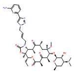 2H-Oxacyclotetradecino[4,3-d]oxazole-2,6,8,14(1H,7H,9H)-tetrone, 1-[(2E)-4-[4-(6-amino-2-pyridinyl)-1H-1,2,3-triazol-1-yl]-2-buten-1-yl]-4-ethyloctahydro-11-methoxy-3a,7,9,11,13,15-hexamethyl-10-[[3,4,6-trideoxy-3-(dimethylamino)-β-D-xylo-hexopyranosyl]oxy]-, (3aS,4R,7R,9R,10R,11R,13R,15R,15aR)-