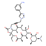 2H-Oxacyclotetradecino[4,3-d]oxazole-2,6,8,14(1H,7H,9H)-tetrone, 1-[4-[4-(3-aminophenyl)-1H-1,2,3-triazol-1-yl]-2-butyn-1-yl]-4-ethyloctahydro-11-methoxy-3a,7,9,11,13,15-hexamethyl-10-[[3,4,6-trideoxy-3-(dimethylamino)-β-D-xylo-hexopyranosyl]oxy]-, (3aS,4R,7R,9R,10R,11R,13R,15R,15aR)-