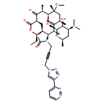 2H-Oxacyclotetradecino[4,3-d]oxazole-2,6,8,14(1H,7H,9H)-tetrone, 4-ethyloctahydro-11-methoxy-3a,7,9,11,13,15-hexamethyl-1-[4-[4-(3-pyridazinyl)-1H-1,2,3-triazol-1-yl]-2-butyn-1-yl]-10-[[3,4,6-trideoxy-3-(dimethylamino)-β-D-xylo-hexopyranosyl]oxy]-, (3aS,4R,7R,9R,10R,11R,13R,15R,15aR)-