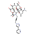 2H-Oxacyclotetradecino[4,3-d]oxazole-2,6,8,14(1H,7H,9H)-tetrone, 4-ethyl-7-fluorooctahydro-11-methoxy-3a,7,9,11,13,15-hexamethyl-1-[4-[4-(3-pyridazinyl)-1H-1,2,3-triazol-1-yl]-2-butyn-1-yl]-10-[[3,4,6-trideoxy-3-(dimethylamino)-β-D-xylo-hexopyranosyl]oxy]-, (3aS,4R,7S,9R,10R,11R,13R,15R,15aR)-