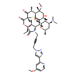 2H-Oxacyclotetradecino[4,3-d]oxazole-2,6,8,14(1H,7H,9H)-tetrone, 4-ethyl-7-fluorooctahydro-11-methoxy-1-[4-[4-(4-methoxy-2-pyridinyl)-1H-1,2,3-triazol-1-yl]-2-butyn-1-yl]-3a,7,9,11,13,15-hexamethyl-10-[[3,4,6-trideoxy-3-(dimethylamino)-β-D-xylo-hexopyranosyl]oxy]-, (3aS,4R,7S,9R,10R,11R,13R,15R,15aR)-