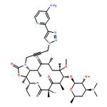 2H-Oxacyclotetradecino[4,3-d]oxazole-2,6,8,14(1H,7H,9H)-tetrone, 1-[4-[4-(4-amino-2-pyridinyl)-1H-1,2,3-triazol-1-yl]-2-butyn-1-yl]-4-ethyl-7-fluorooctahydro-11-methoxy-3a,7,9,11,13,15-hexamethyl-10-[[3,4,6-trideoxy-3-(dimethylamino)-β-D-xylo-hexopyranosyl]oxy]-, (3aS,4R,7S,9R,10R,11R,13R,15R,15aR)-