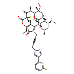 2H-Oxacyclotetradecino[4,3-d]oxazole-2,6,8,14(1H,7H,9H)-tetrone, 4-ethyl-7-fluoro-1-[4-[4-(6-fluoro-2-pyridinyl)-1H-1,2,3-triazol-1-yl]-2-butyn-1-yl]octahydro-11-methoxy-3a,7,9,11,13,15-hexamethyl-10-[[3,4,6-trideoxy-3-(dimethylamino)-β-D-xylo-hexopyranosyl]oxy]-, (3aS,4R,7S,9R,10R,11R,13R,15R,15aR)-