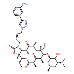 2H-Oxacyclotetradecino[4,3-d]oxazole-2,6,8,14(1H,7H,9H)-tetrone, 1-[(2Z)-4-[4-(3-aminophenyl)-1H-1,2,3-triazol-1-yl]-2-buten-1-yl]-4-ethyloctahydro-11-methoxy-3a,7,9,11,13,15-hexamethyl-10-[[3,4,6-trideoxy-3-(dimethylamino)-β-D-xylo-hexopyranosyl]oxy]-, (3aS,4R,7R,9R,10R,11R,13R,15R,15aR)-