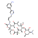 2H-Oxacyclotetradecino[4,3-d]oxazole-2,6,8,14(1H,7H,9H)-tetrone, 1-[(2Z)-4-[4-(3-aminophenyl)-1H-1,2,3-triazol-1-yl]-2-buten-1-yl]-4-ethyl-7-fluorooctahydro-11-methoxy-3a,7,9,11,13,15-hexamethyl-10-[[3,4,6-trideoxy-3-(dimethylamino)-β-D-xylo-hexopyranosyl]oxy]-, (3aS,4R,7S,9R,10R,11R,13R,15R,15aR)-