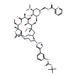 Carbamic acid, N-[3-[1-[4-[(3aR,4R,7R,9R,10R,11R,13R,16R,16aS)-16-ethyltetradecahydro-9-methoxy-4,7,9,11,13,16a-hexamethyl-2,12,14-trioxo-10-[[3,4,6-trideoxy-3-(dimethylamino)-6-[(2-pyridinylcarbonyl)amino]-β-D-xylo-hexopyranosyl]oxy]oxazolo[5,4-c][1,6]oxaazacyclopentadecin-3(2H)-yl]butyl]-1H-1,2,3-triazol-4-yl]phenyl]-, 1,1-dimethylethyl ester