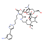 Oxazolo[5,4-c][1,6]oxaazacyclopentadecine-2,12,14(13H)-trione, 3-[4-[4-(3-aminophenyl)-1H-1,2,3-triazol-1-yl]butyl]-10-[[3,4-dideoxy-3-(dimethylamino)-β-D-xylo-hexopyranosyl]oxy]-16-ethyldodecahydro-9-methoxy-4,7,9,11,13,16a-hexamethyl-, (3aR,4R,7R,9R,10R,11R,13R,16R,16aS)-