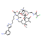 Oxazolo[5,4-c][1,6]oxaazacyclopentadecine-2,12,14(13H)-trione, 3-[4-[4-(3-aminophenyl)-1H-1,2,3-triazol-1-yl]butyl]-16-ethyldodecahydro-9-methoxy-4,7,9,11,13,16a-hexamethyl-10-[[3,4,6-trideoxy-6-[(2,2-dichloroacetyl)amino]-3-(dimethylamino)-β-D-xylo-hexopyranosyl]oxy]-, (3aR,4R,7R,9R,10R,11R,13R,16R,16aS)-