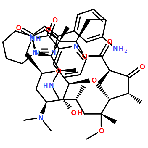 Oxazolo[5,4-c][1,6]oxaazacyclopentadecine-2,12,14(13H)-trione, 3-[4-[4-(3-aminophenyl)-1H-1,2,3-triazol-1-yl]butyl]-16-ethyldodecahydro-9-methoxy-4,7,9,11,13,16a-hexamethyl-10-[[3,4,6-trideoxy-3-(dimethylamino)-6-[(2-pyridinylcarbonyl)amino]-β-D-xylo-hexopyranosyl]oxy]-, (3aR,4R,7R,9R,10R,11R,13R,16R,16aS)-