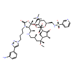 Oxazolo[5,4-c][1,6]oxaazacyclopentadecine-2,12,14(13H)-trione, 3-[4-[4-(3-aminophenyl)-1H-1,2,3-triazol-1-yl]butyl]-16-ethyldodecahydro-9-methoxy-4,7,9,11,13,16a-hexamethyl-10-[[3,4,6-trideoxy-3-(dimethylamino)-6-[(3-pyridinylsulfonyl)amino]-β-D-xylo-hexopyranosyl]oxy]-, (3aR,4R,7R,9R,10R,11R,13R,16R,16aS)-