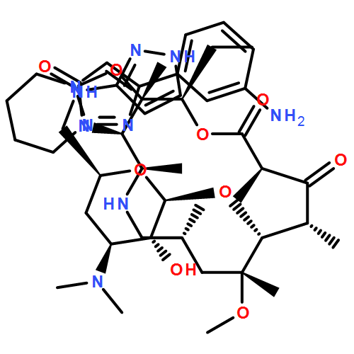 Oxazolo[5,4-c][1,6]oxaazacyclopentadecine-2,12,14(13H)-trione, 3-[4-[4-(3-aminophenyl)-1H-1,2,3-triazol-1-yl]butyl]-16-ethyldodecahydro-9-methoxy-4,7,9,11,13,16a-hexamethyl-10-[[3,4,6-trideoxy-3-(dimethylamino)-6-(1H-pyrazol-3-ylamino)-β-D-xylo-hexopyranosyl]oxy]-, (3aR,4R,7R,9R,10R,11R,13R,16R,16aS)-