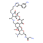 Oxazolo[5,4-c][1,6]oxaazacyclopentadecine-2,12,14(13H)-trione, 10-[[6-[(2-aminoacetyl)amino]-3,4,6-trideoxy-3-(dimethylamino)-β-D-xylo-hexopyranosyl]oxy]-3-[4-[4-(3-aminophenyl)-1H-1,2,3-triazol-1-yl]butyl]-16-ethyldodecahydro-9-methoxy-4,7,9,11,13,16a-hexamethyl-, (3aR,4R,7R,9R,10R,11R,13R,16R,16aS)-