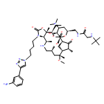 Oxazolo[5,4-c][1,6]oxaazacyclopentadecine-2,12,14(13H)-trione, 3-[4-[4-(3-aminophenyl)-1H-1,2,3-triazol-1-yl]butyl]-16-ethyldodecahydro-9-methoxy-4,7,9,11,13,16a-hexamethyl-10-[[3,4,6-trideoxy-3-(dimethylamino)-6-[[2-[(1,1-dimethylethyl)amino]acetyl]amino]-β-D-xylo-hexopyranosyl]oxy]-, (3aR,4R,7R,9R,10R,11R,13R,16R,16aS)-