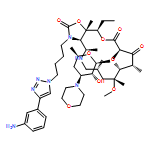 Oxazolo[5,4-c][1,6]oxaazacyclopentadecine-2,12,14(13H)-trione, 3-[4-[4-(3-aminophenyl)-1H-1,2,3-triazol-1-yl]butyl]-16-ethyldodecahydro-9-methoxy-4,7,9,11,13,16a-hexamethyl-10-[[3,4,6-trideoxy-3-(4-morpholinyl)-β-D-xylo-hexopyranosyl]oxy]-, (3aR,4R,7R,9R,10R,11R,13R,16R,16aS)-