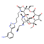 Oxazolo[5,4-c][1,6]oxaazacyclopentadecine-2,12,14(13H)-trione, 3-[4-[4-(3-aminophenyl)-1H-1,2,3-triazol-1-yl]butyl]-10-[[3-[(cyanomethyl)amino]-3,4,6-trideoxy-β-D-xylo-hexopyranosyl]oxy]-16-ethyldodecahydro-9-methoxy-4,7,9,11,13,16a-hexamethyl-, (3aR,4R,7R,9R,10R,11R,13R,16R,16aS)-