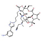 Oxazolo[5,4-c][1,6]oxaazacyclopentadecine-2,12,14(13H)-trione, 3-[4-[4-(3-aminophenyl)-1H-1,2,3-triazol-1-yl]butyl]-10-[[3-[(cyanomethyl)methylamino]-3,4,6-trideoxy-β-D-xylo-hexopyranosyl]oxy]-16-ethyldodecahydro-9-methoxy-4,7,9,11,13,16a-hexamethyl-, (3aR,4R,7R,9R,10R,11R,13R,16R,16aS)-