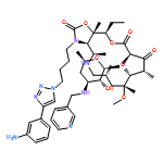 Oxazolo[5,4-c][1,6]oxaazacyclopentadecine-2,12,14(13H)-trione, 3-[4-[4-(3-aminophenyl)-1H-1,2,3-triazol-1-yl]butyl]-16-ethyldodecahydro-9-methoxy-4,7,9,11,13,16a-hexamethyl-10-[[3,4,6-trideoxy-3-[(3-pyridinylmethyl)amino]-β-D-xylo-hexopyranosyl]oxy]-, (3aR,4R,7R,9R,10R,11R,13R,16R,16aS)-