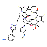 Oxazolo[5,4-c][1,6]oxaazacyclopentadecine-2,12,14(13H)-trione, 3-[4-[4-(3-aminophenyl)-1H-1,2,3-triazol-1-yl]butyl]-16-ethyldodecahydro-9-methoxy-4,7,9,11,13,16a-hexamethyl-10-[[3,4,6-trideoxy-3-[(3R)-3-nitroso-1-pyrrolidinyl]-β-D-xylo-hexopyranosyl]oxy]-, (3aR,4R,7R,9R,10R,11R,13R,16R,16aS)-