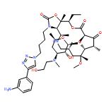 Oxazolo[5,4-c][1,6]oxaazacyclopentadecine-2,12,14(13H)-trione, 3-[4-[4-(3-aminophenyl)-1H-1,2,3-triazol-1-yl]butyl]-16-ethyldodecahydro-9-methoxy-4,7,9,11,13,16a-hexamethyl-10-[[3,4,6-trideoxy-3-[(2-hydroxyethyl)methylamino]-β-D-xylo-hexopyranosyl]oxy]-, (3aR,4R,7R,9R,10R,11R,13R,16R,16aS)-