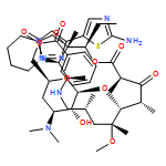 Oxazolo[5,4-c][1,6]oxaazacyclopentadecine-2,12,14(13H)-trione, 3-[4-[4-(2-amino-5-thiazolyl)-1H-1,2,3-triazol-1-yl]butyl]-10-[[6-O-benzoyl-3,4-dideoxy-3-(dimethylamino)-β-D-xylo-hexopyranosyl]oxy]-16-ethyldodecahydro-9-methoxy-4,7,9,11,13,16a-hexamethyl-, (3aR,4R,7R,9R,10R,11R,13R,16R,16aS)-