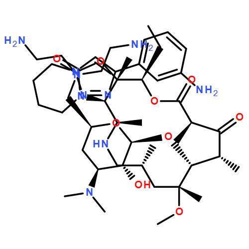 Oxazolo[5,4-c][1,6]oxaazacyclopentadecine-2,12,14(13H)-trione, 3-[4-[4-(3-aminophenyl)-1H-1,2,3-triazol-1-yl]butyl]-10-[[6-[bis(2-aminoethyl)amino]-3,4,6-trideoxy-3-(dimethylamino)-β-D-xylo-hexopyranosyl]oxy]-16-ethyldodecahydro-9-methoxy-4,7,9,11,13,16a-hexamethyl-, (3aR,4R,7R,9R,10R,11R,13R,16R,16aS)-