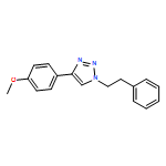 1H-1,2,3-Triazole, 4-(4-methoxyphenyl)-1-(2-phenylethyl)-