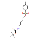 Carbamic acid, N-[5-[[(4-methylphenyl)sulfonyl]oxy]pentyl]-, 1,1-dimethylethyl ester